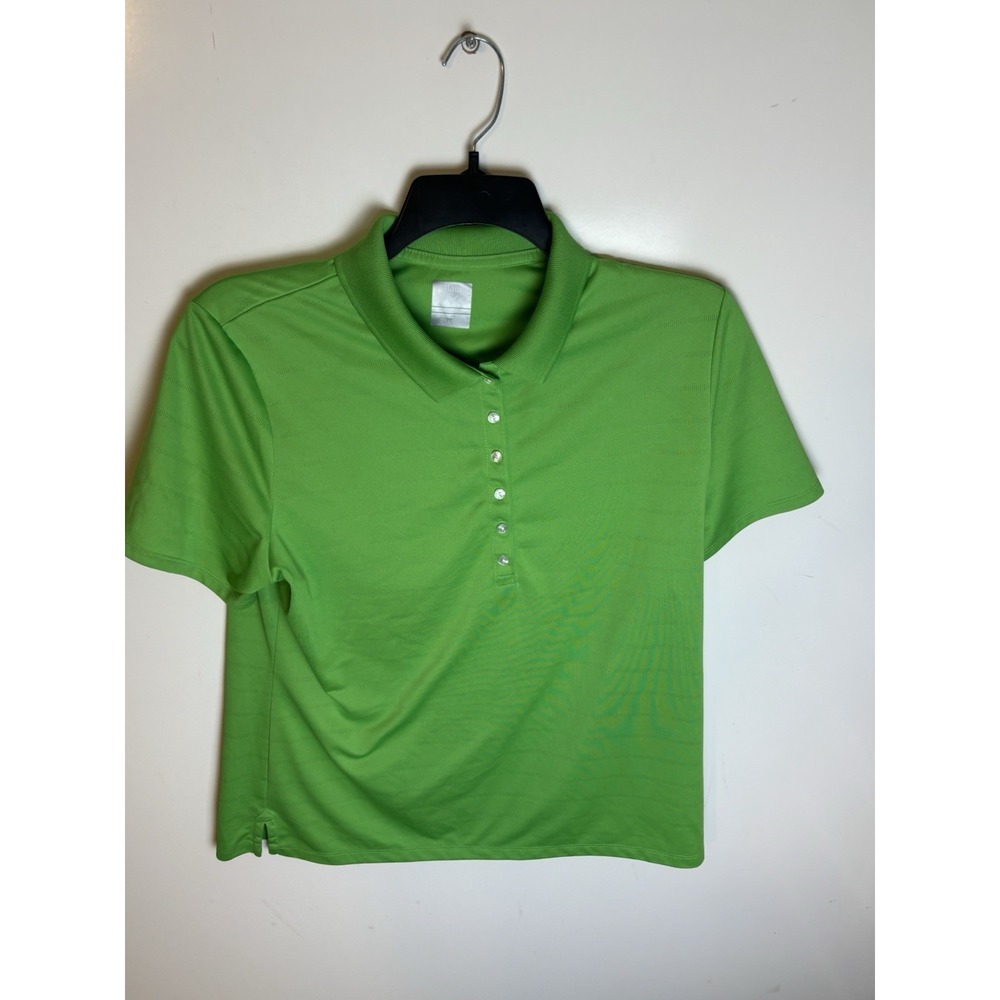 Callaway Polo Shirt Womens XL Green Opti-Dri Golf Top SU35957